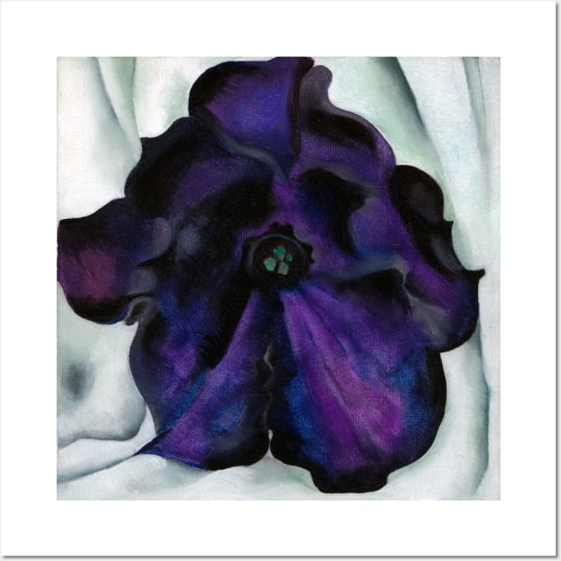 High Resolution Purple Petunia by Georgia O'Keeffe Wall Art by tiokvadrat